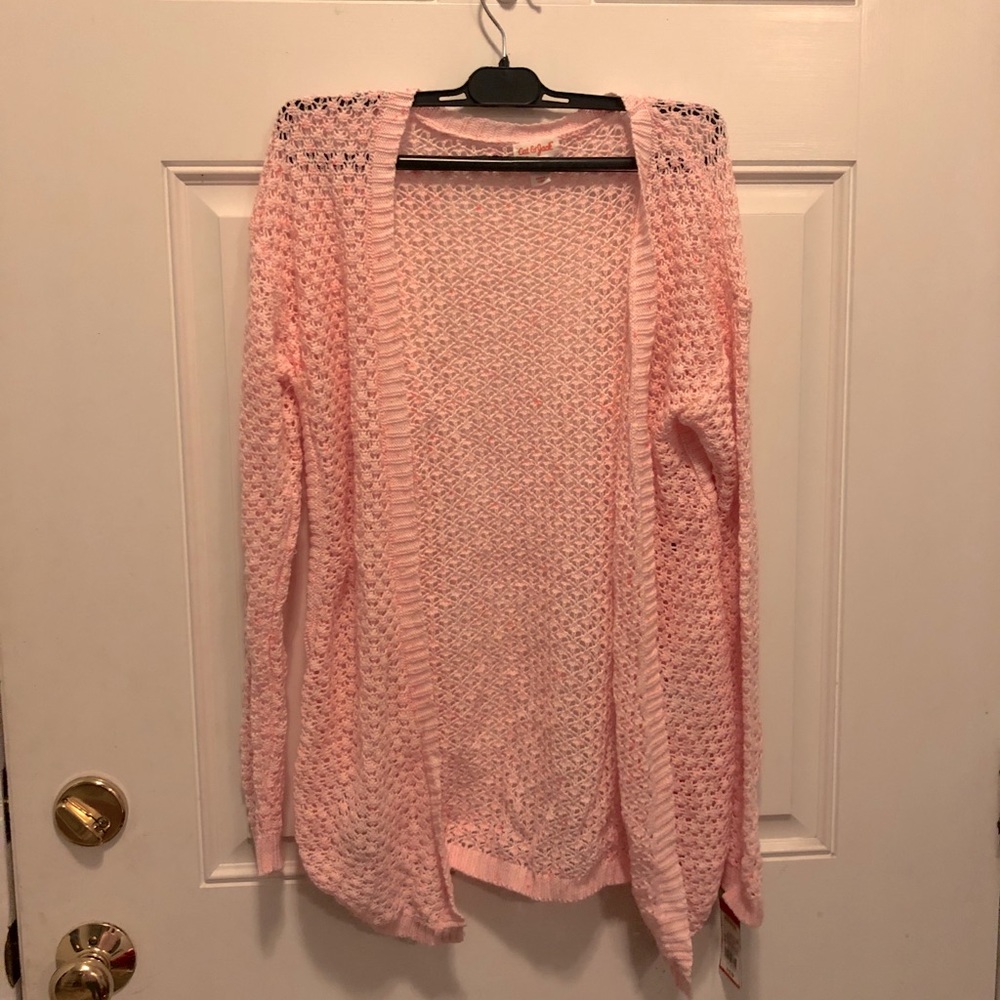 Light pink cardigan for girls